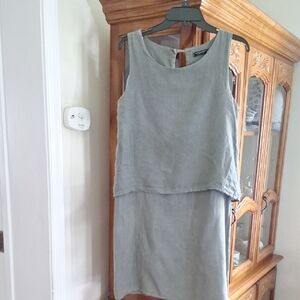 ITALIAN MADE LUNGO L'ARNO DRESS IN GREEN